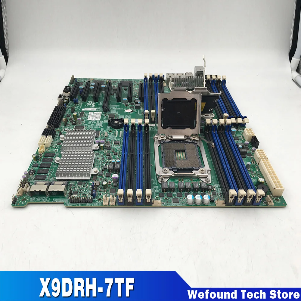 Placa base de servidor compatible con E5-2600 V1/V2 familia ECC LGA2011 DDR3 X540 puerto dual 10GBase-T para Supermicro X9DRH-7TF - imagen 4