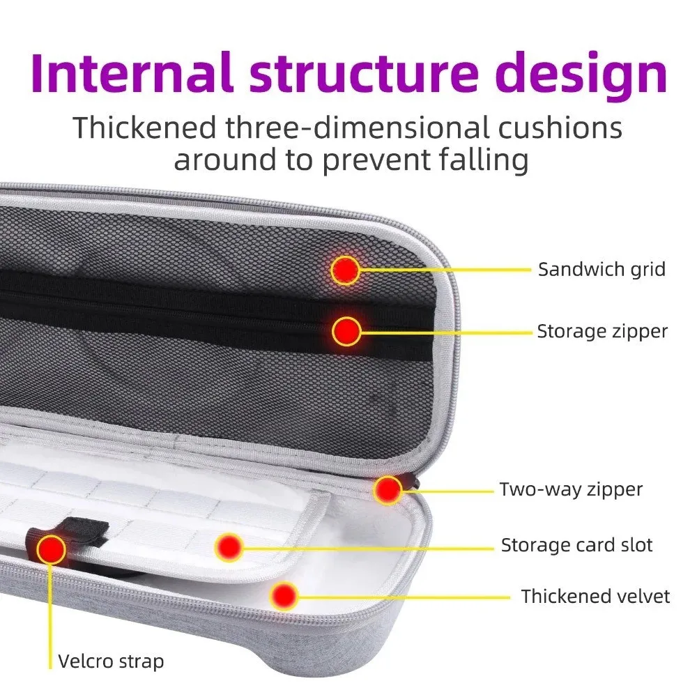 Estuche de viaje protector, bolsas de almacenamiento portátiles para Nintendo Switch 2, accesorios para consolas de juegos, Estuche de transporte duro EVA para NS2 - imagen 5