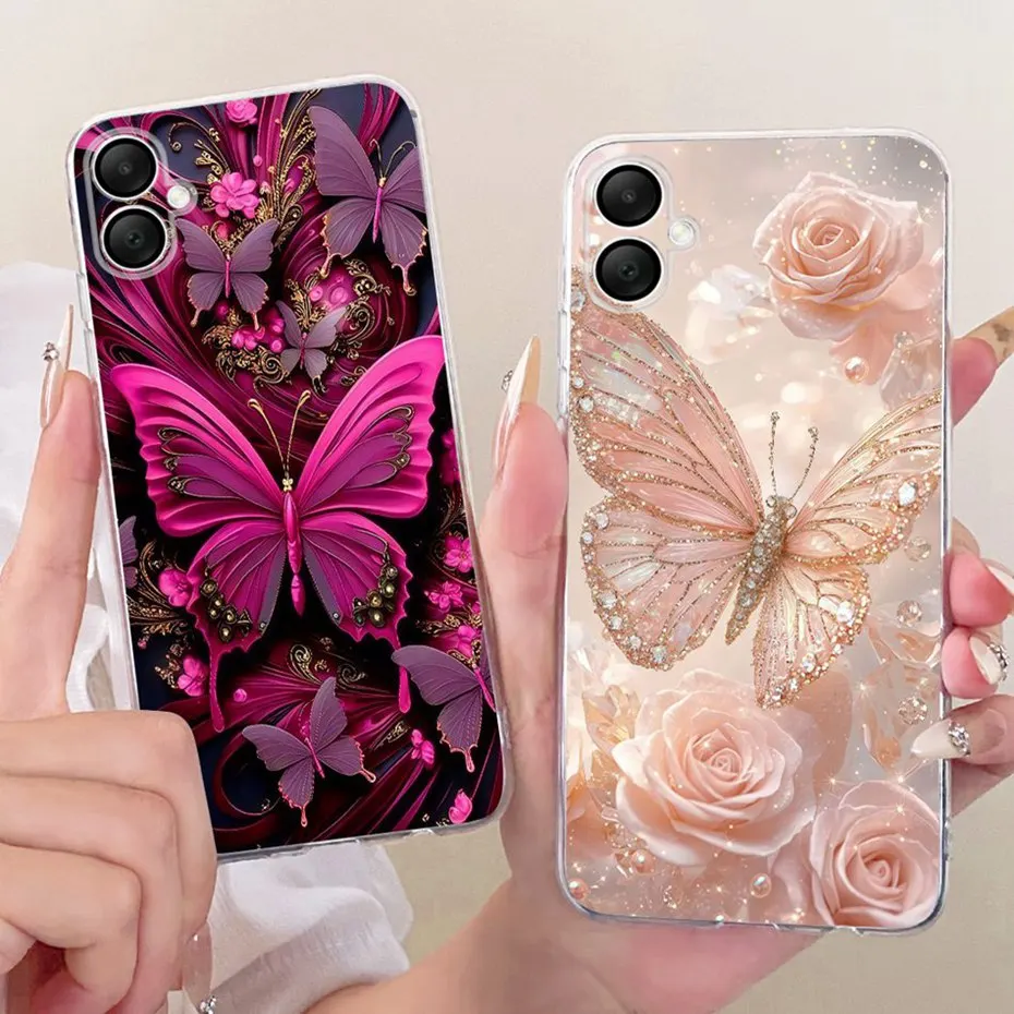 2025 funda de teléfono con impresión bonita para Samsung Galaxy A06 4G 5G fundas de silicona suave TPU para Samsung A06 SM-A065F SM-A066B contraportada - imagen 5