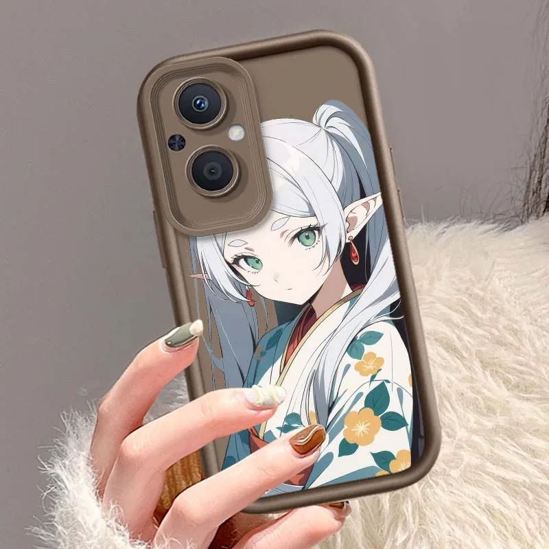 Funda de moda Sousou no Frieren adecuada para OPPO Reno10 Reno8 Reno7 Reno6 Reno5 T Z Lite Pro Plus 5G funda de teléfono con escalera ocular - imagen 4