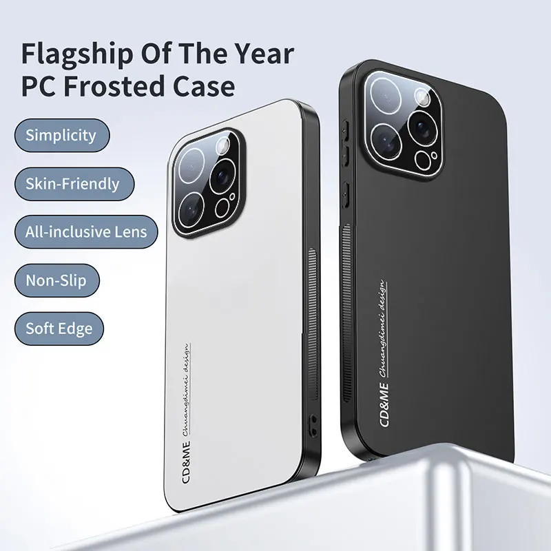 Funda mate AG de lujo para iPhone 17 Air 16 15 14 13 Pro Max 16Pro PC magnética esmerilada soporte de 360 grados cubierta protectora - imagen 3