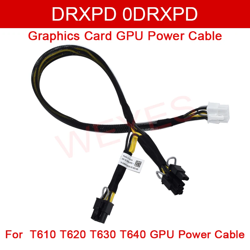 Cable de alimentación de GPU para tarjeta gráfica DRXPD 0DRXPD para Cable de alimentación de GPU T610 T620 T630 T640