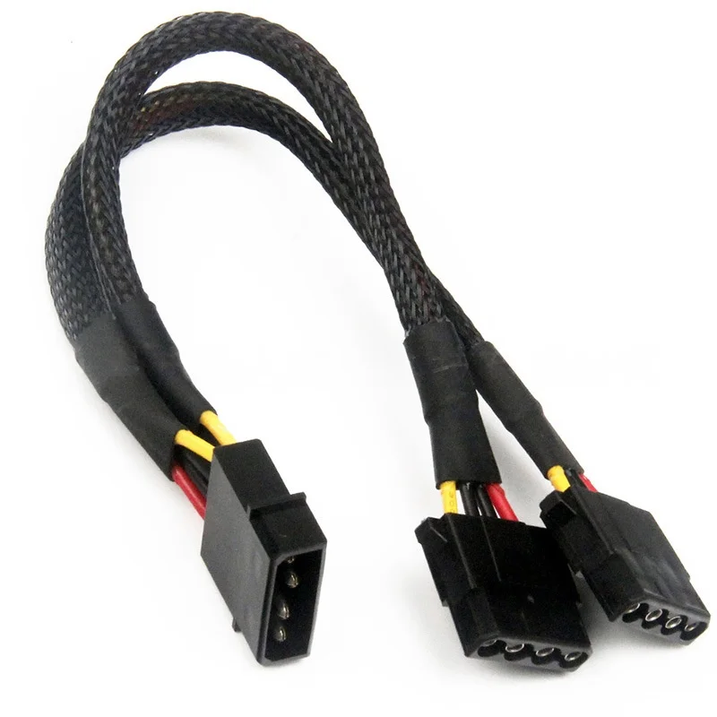 Molex-divisor de Cable 1 a 2, Cable de unidad óptica de disco duro IDE, 20CM, 2 vías, Cable de alimentación grande de 4 pines, adaptador de enchufe macho a hembra - imagen 5