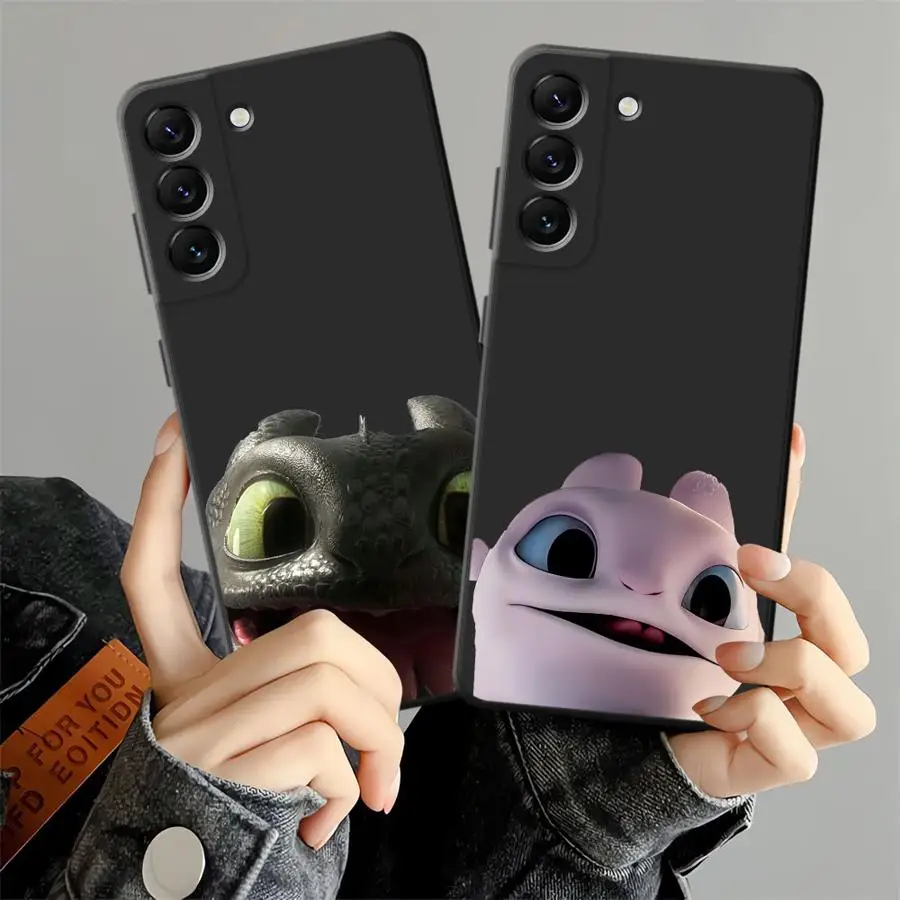 Funda de teléfono suave negra con bonito dragón de dibujos animados para Honor Magic5Lite X6 90 X7 X5b 70 X9a 200 400 Lite X8 8X