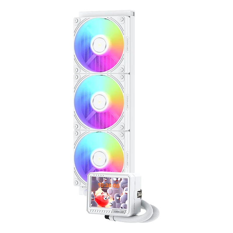 COOLLEO ICE MONARCH VISION 360 CPU todo en uno radiador de refrigeración por agua Emperor pantalla inteligente AIO refrigerador de líquidos LGA1851 1700 AM5AM4 - imagen 5