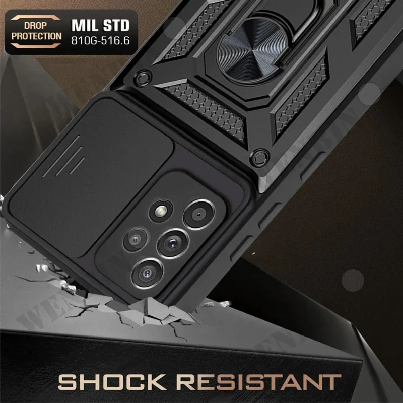 Funda de lente de cámara deslizante para Huawei P40 P30 Lite Nova 10 Pro 9 Honor 70 50 X8A X7A, cubierta de armadura de parachoques - imagen 3