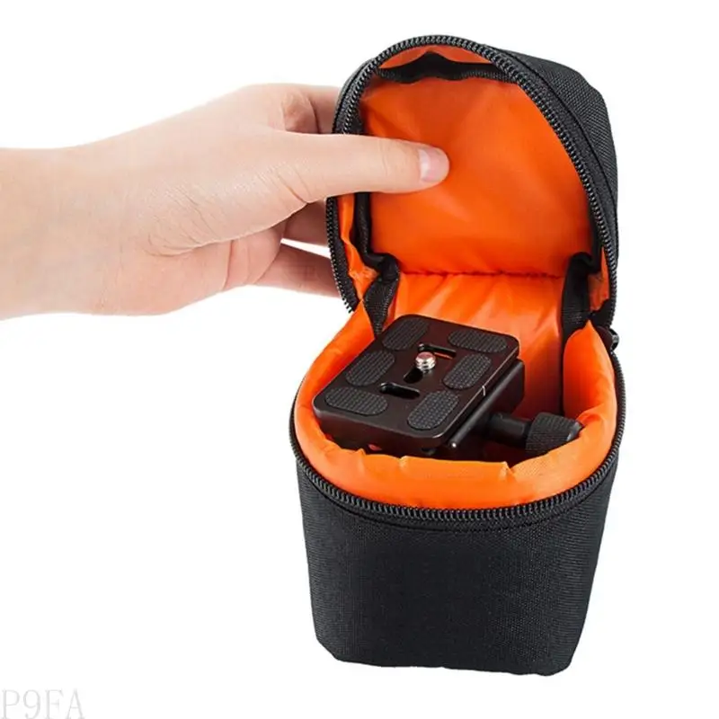 Bolsa lente cámara portátil P9FA Bolsa protección para suministros fotografía lentes cámara DSLR altura