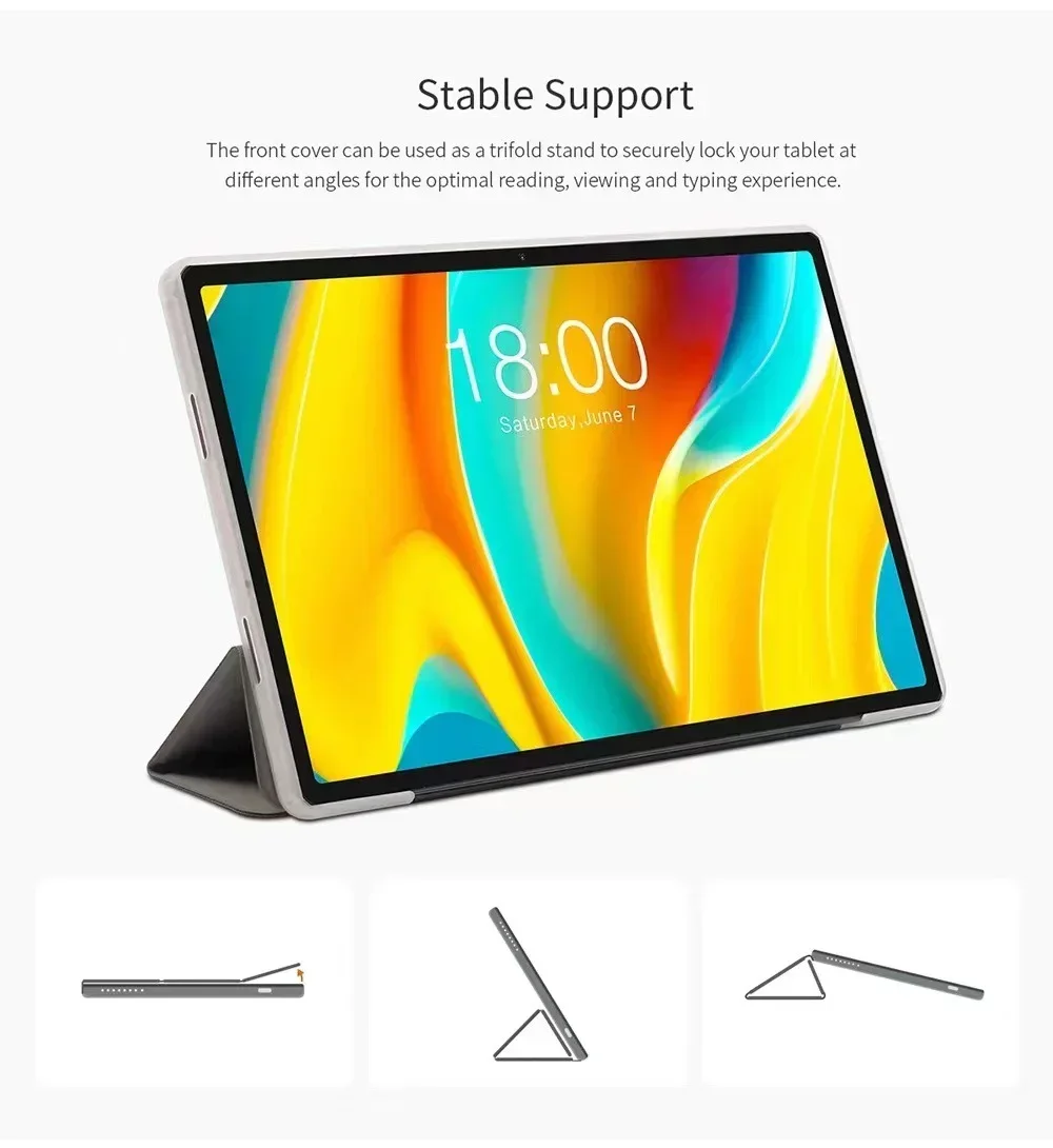 Funda inteligente para Teclast T50 Pro, Funda para tableta de 11 pulgadas, Funda de cuero PU con soporte para Teclast T50Pro, carcasa protectora - imagen 5