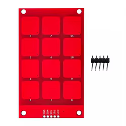 MPR121 teclas de teclado de 3x4 botones, interfaz I2C, Sensor táctil capacitivo, teclado de placa, módulo de Sensor de 12 botones para Arduino