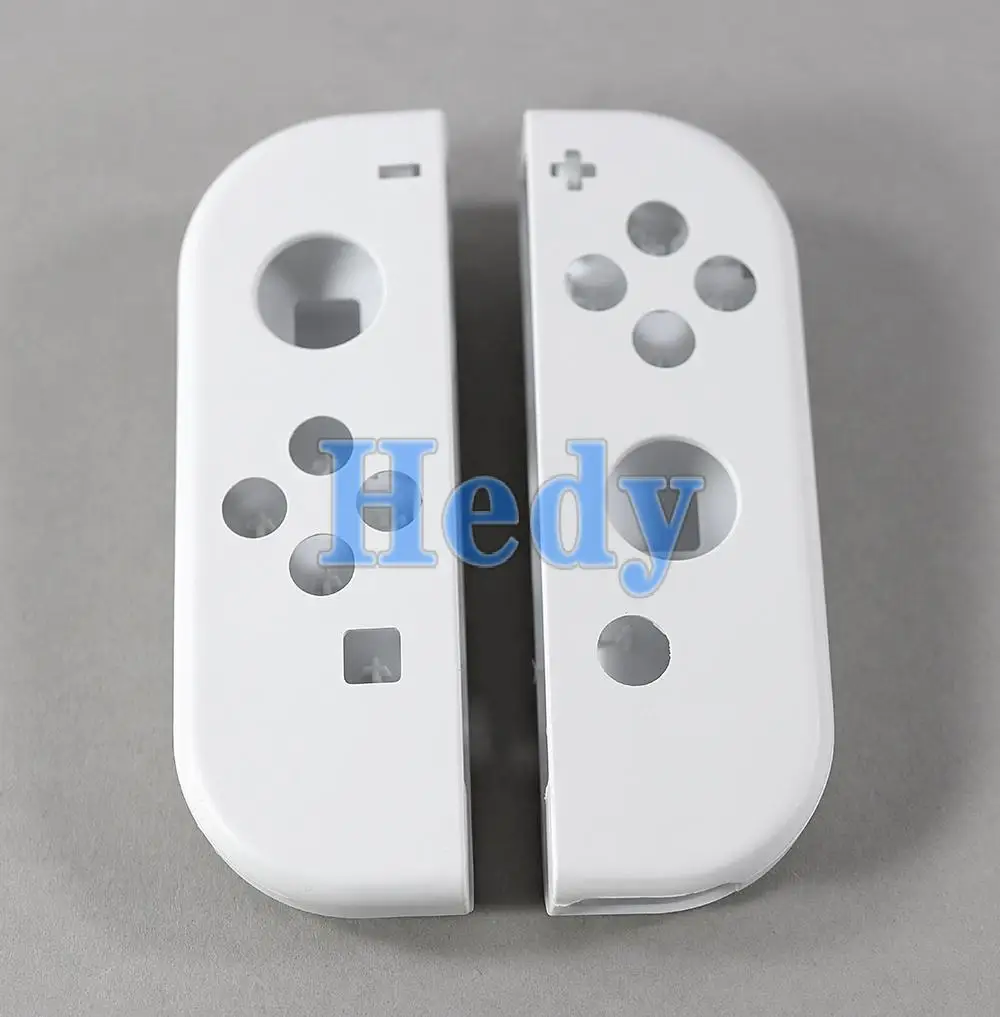 10 juegos para Nintendo Switch/OLED JoyCon Joy Con carcasa de repuesto Original blanca con correa de mano negra - imagen 3