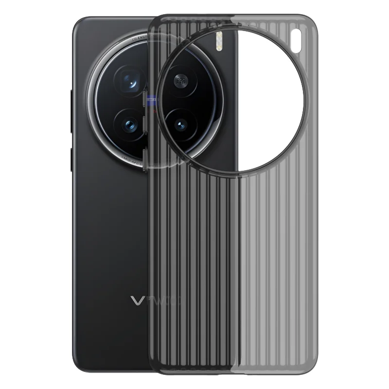 Para VIVO X200 Pro Hard PC mate transparente funda protectora trasera delgada para VIVO X200 X200Pro funda completa para teléfono