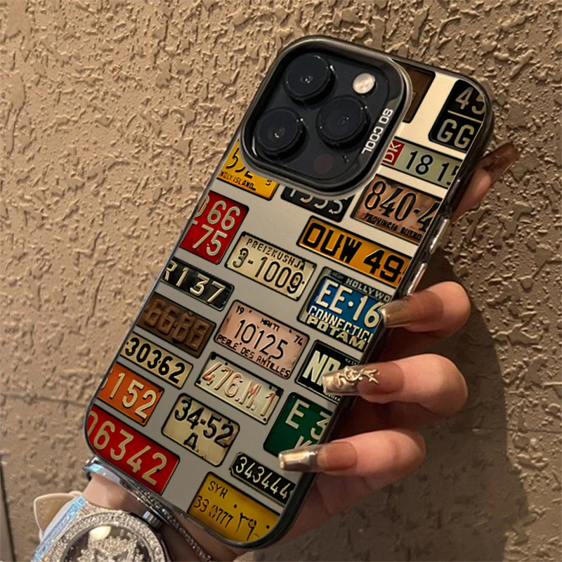 Funda de teléfono con diseño de matrícula de coche Vintage para Xiaomi Redmi Note 14 13 12 11 10 Pro Plus 5G 12S Redmi 14C 13, contraportada dura - imagen 3