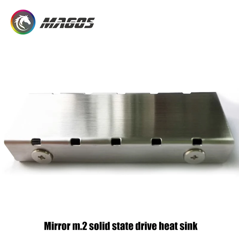 Armadura del disipador de calor de unidad de estado sólido M.2 de cristal de espejo, radiador M2 de aluminio del disipador de calor SSD 2280 con almohadilla térmica de cambio de fase - imagen 5
