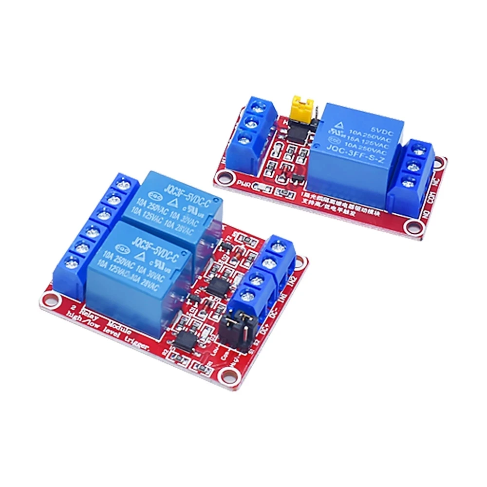 1 2 6 4 8 canales 5V 12V 24V módulo de relé escudo de placa con soporte de optoacoplador disparador de nivel alto y bajo para Arduino - imagen 4