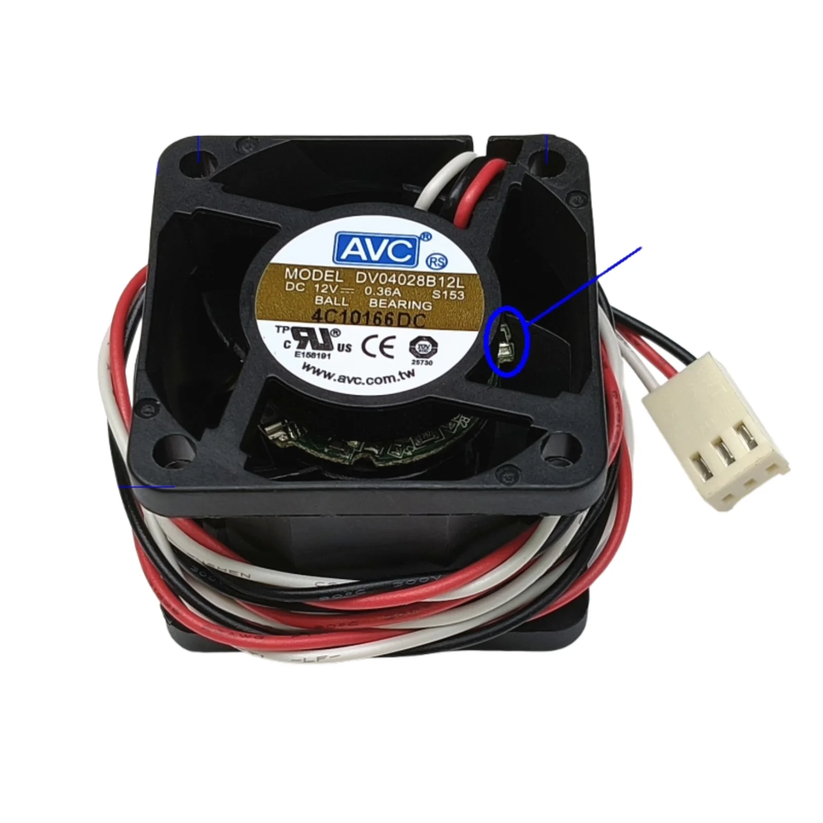 Ventilador sin escobillas de CC 4028 40mm para AVC DV04028B12L 4028 4CM 12V 0.36A ventilador silencioso de alto flujo de aire con doble rodamiento de bolas