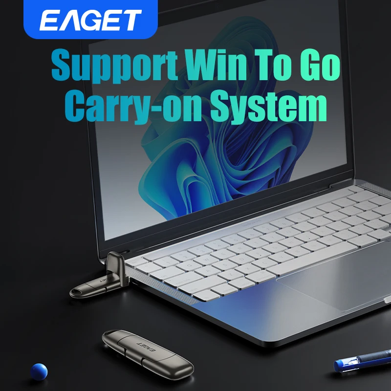 Eaget 1000 MB/s unidad de bolígrafo de estado sólido USB3.2 Gen 2 tipo C unidad Flash 1TB 512GB 256GB 128GB Pendrive para PC Smartphone Tablet - imagen 5