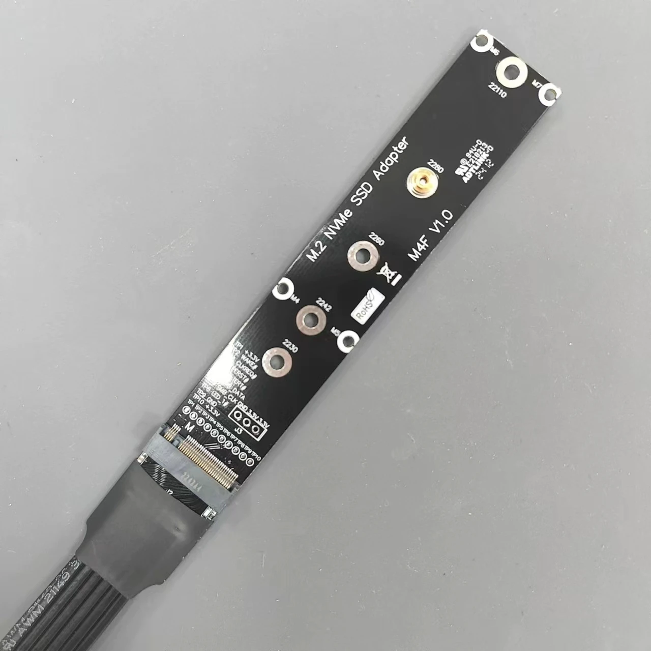 ADT-Link M.2 NVMe SSD Cable extensor PCIe 4,0 X4 Gen4 velocidad completa NVMe M-Key compatible con M.2 NVME Ultra SSD m2 ddr4 64Gbps - imagen 5