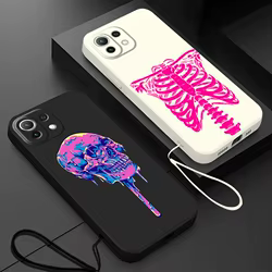 Funda suave para Xiaomi Mi 13 10T 11T 12T Pro 11 12 Lite Cool Cartoon Skull