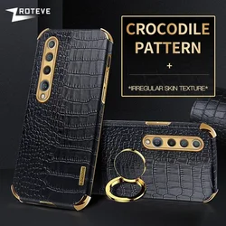 Funda Piel Cocodrilo Xiaomi Mi 10 – Anillo Soporte Integrado