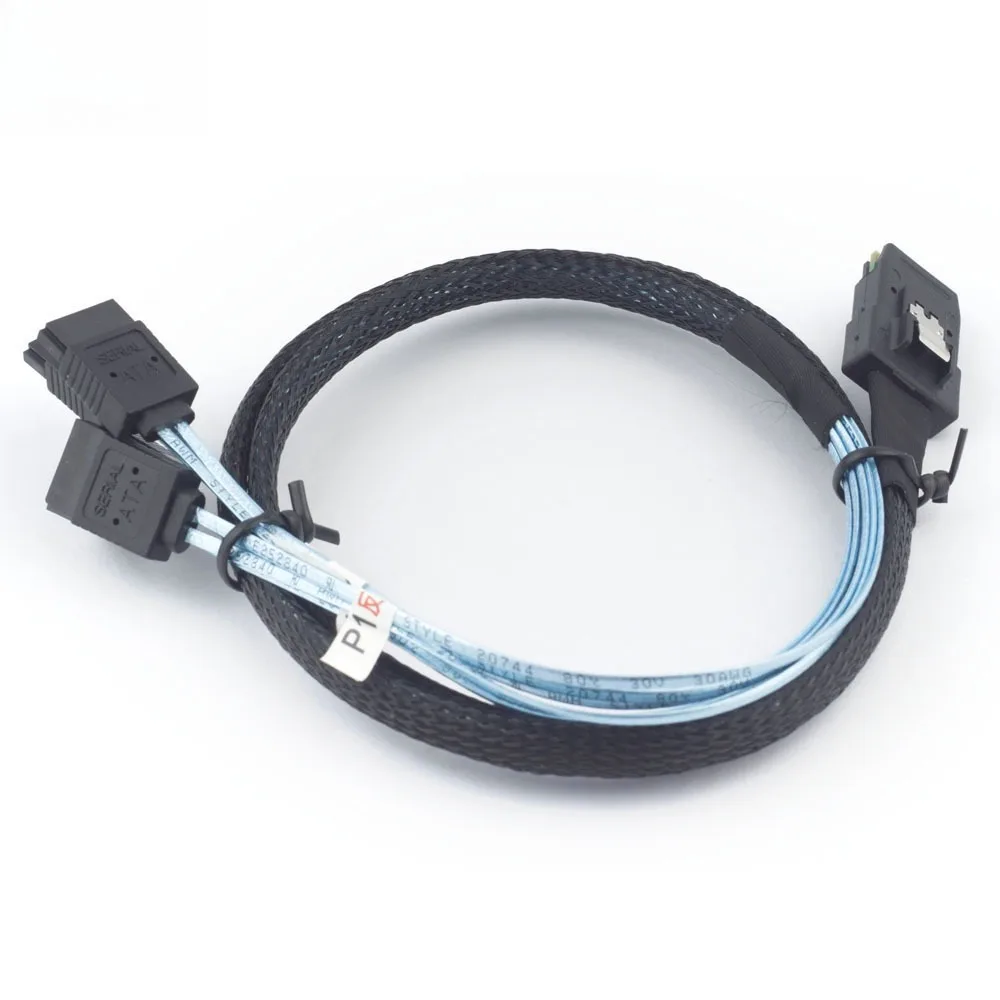 Cable de contacto inverso Minisas 8087 a 4 SATA - Cable de servidor de computadora 4.0 sin metralla para un rendimiento mejorado - imagen 2