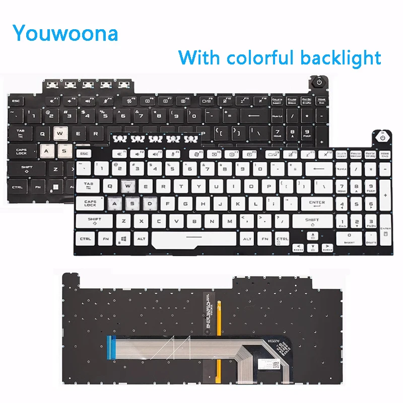 Nuevo teclado de ordenador portátil para Asus TUF 1 2 Flying Fortress 8 FA506H FX506 FX706L FA706