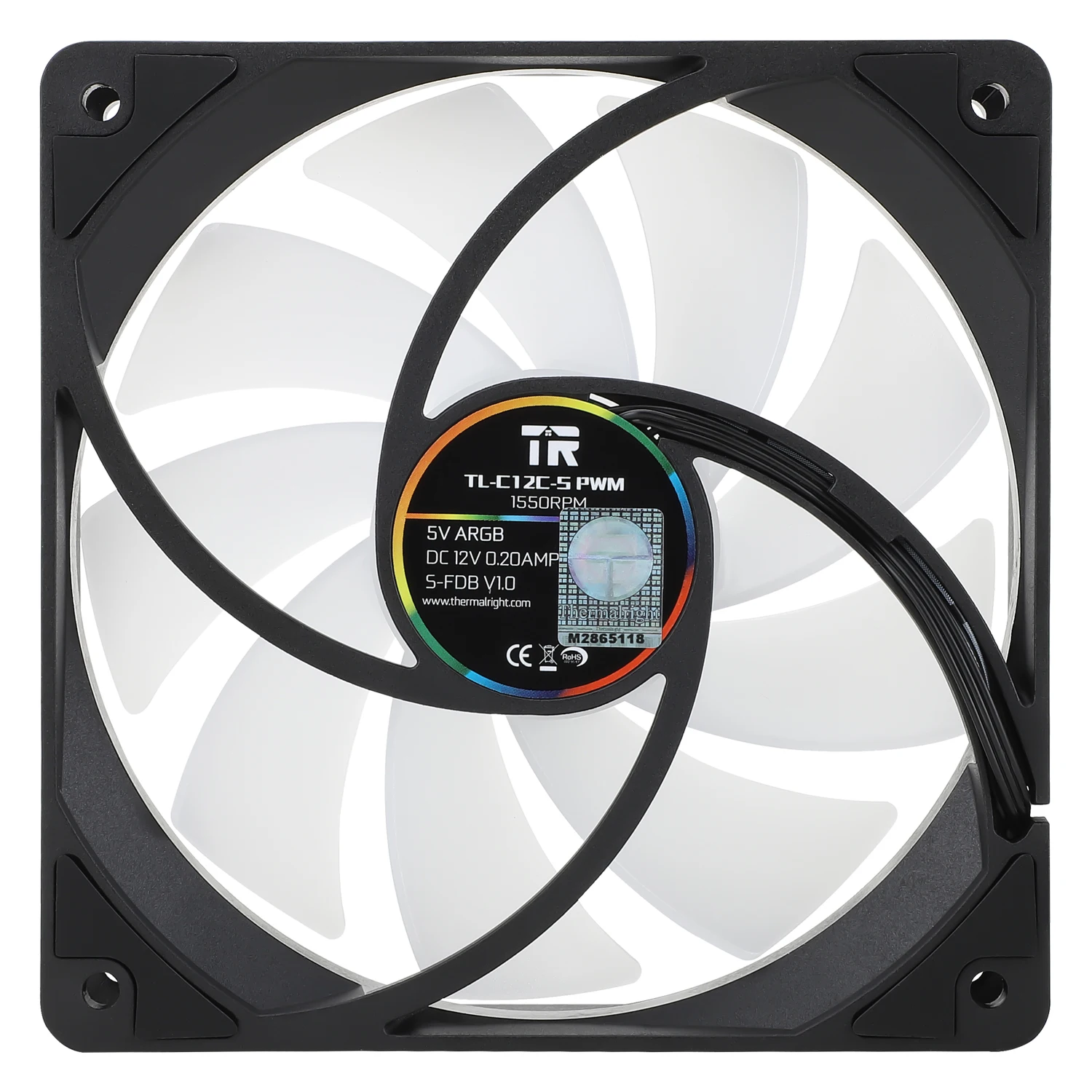 Ventilador Thermalright 120mm ARGB - Detalle de iluminación RGB