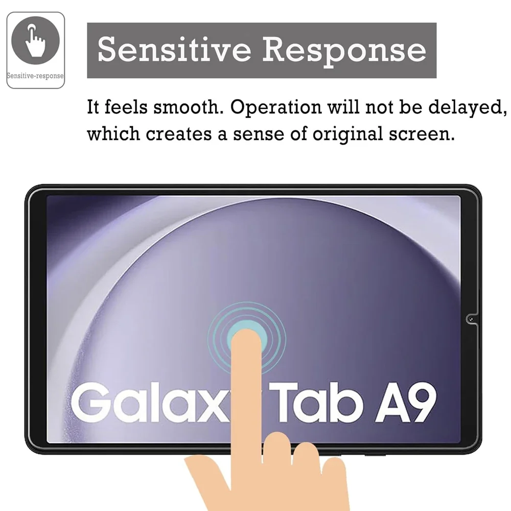 Protector de pantalla de vidrio templado para Samsung Galaxy Tab A9, 8,7, 2023, SM-X110, SM-X115, X110, X115, X117, accesorios para tableta, 2 uds. - imagen 5