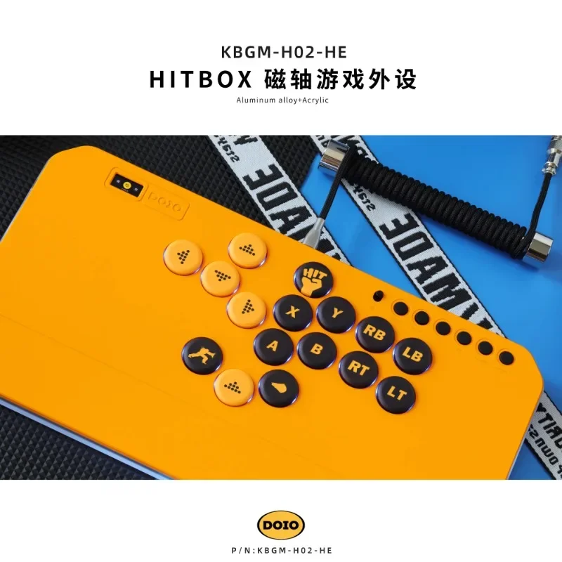 DOIO HITBOX KBGM-H02HE interruptor magnético teclado de aleación de aluminio nuevo teclado de juego ergonómico PBT compatible con PS4 PS5 Switch PC Steam - imagen 2