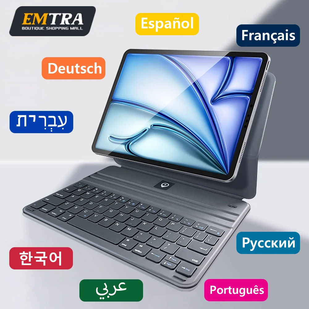 Teclado mágico magnético para IPad 11th 2025 Air 11in 13in teclado Bluetooth inalámbrico para IPad Air 4 5 6 Pro 11 10,9 funda con soporte - imagen 2