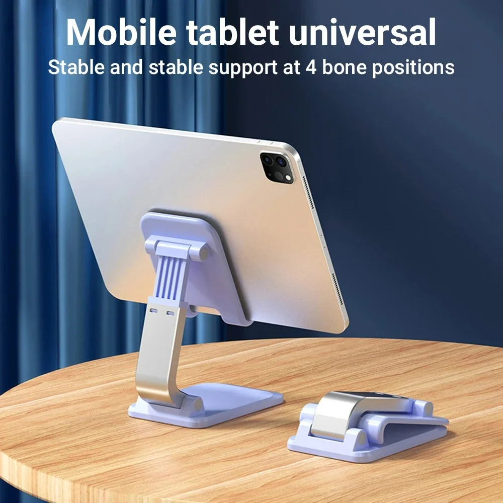 Soporte portátil para tableta, escritorio plegable, soporte para teléfono móvil para iPhone, Samsung, Xiaomi, Huawei, soporte Universal ajustable para teléfono inteligente - imagen 3