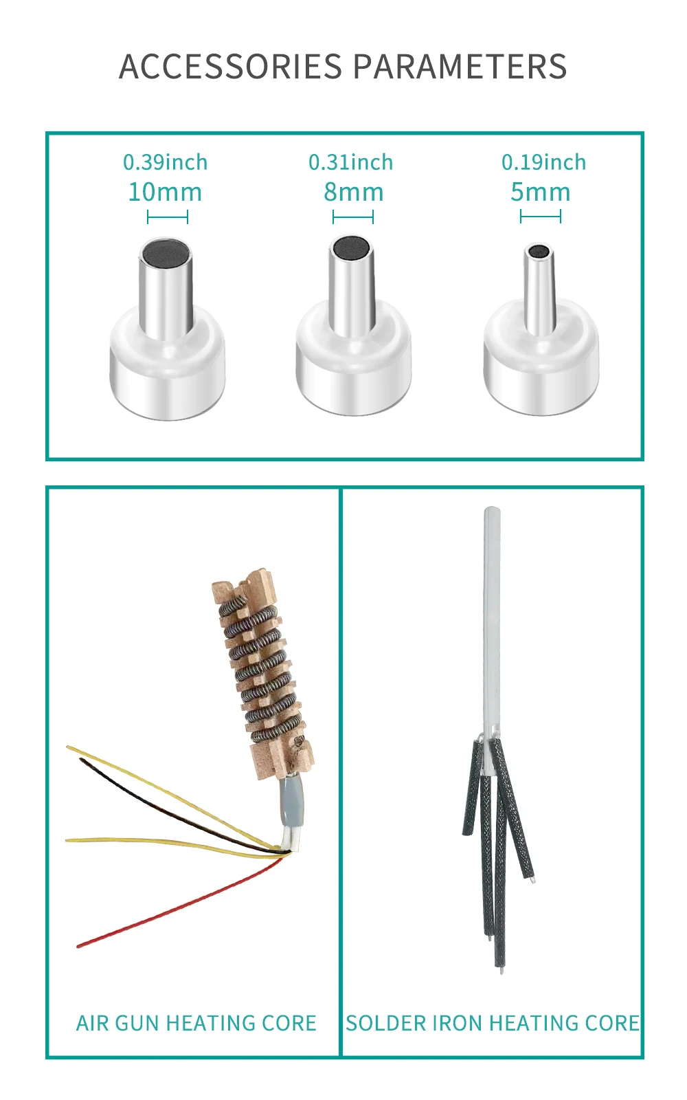 Lefavor-Estación de soldadura digital 8909, herramienta de retrabajo de soldadura BGA SMD, soldador + pistola de aire caliente portátil - imagen 5