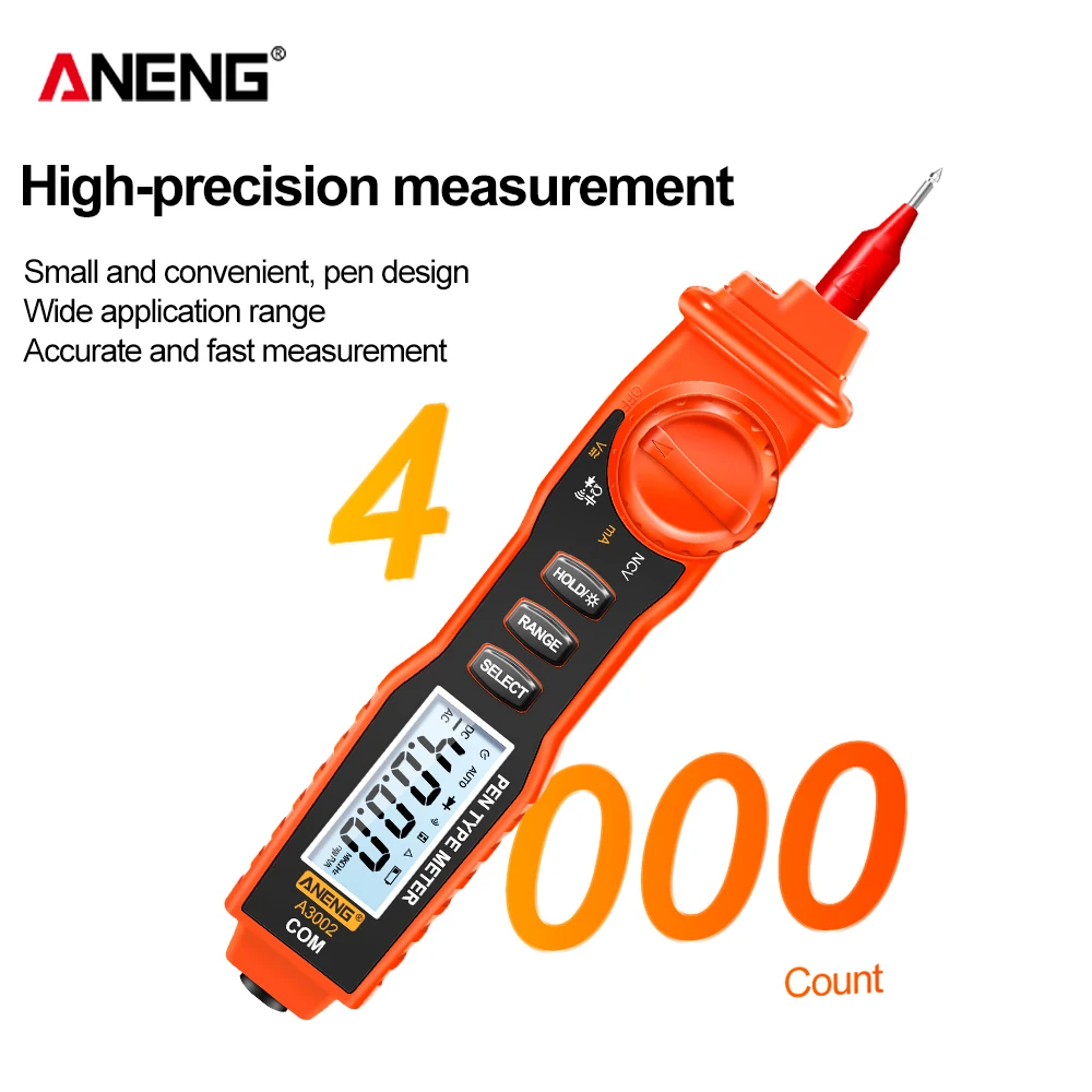 ANENG A3002 multímetros digitales inteligentes medición de voltaje CA/CC probador de corriente eléctrica herramientas de prueba profesionales multifuncionales - imagen 5