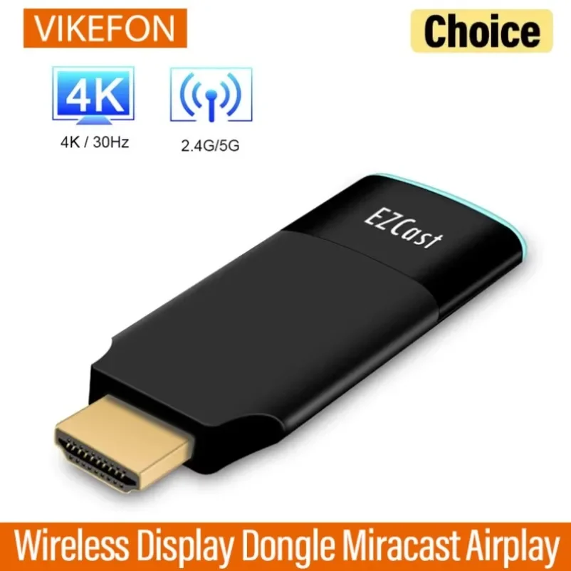 Ezcast2 5G inalámbrico Compatible con HDMI pantalla Dongle Miracast Airplay Mirroring TV Stick receptor adaptador para IOS Android teléfono PC