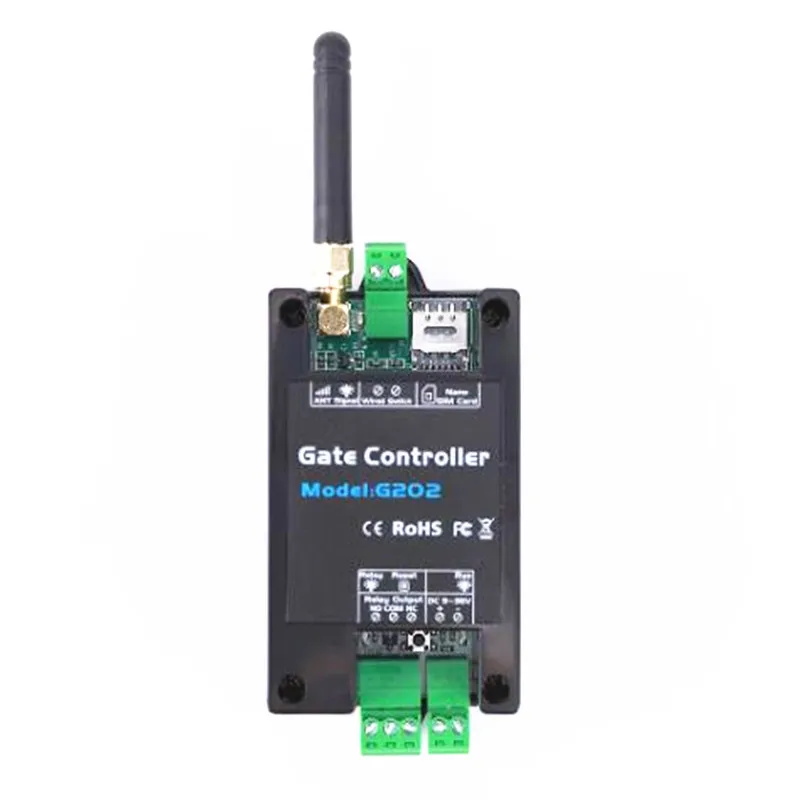 G202 2G Control remoto 200 usuarios GSM abridor de puerta relé interruptor acceso de puerta abridor de puerta inalámbrico por llamada gratuita 850/900/1800/1900MHz
