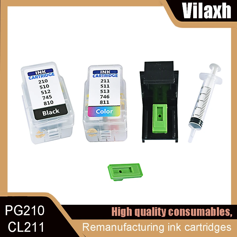 Para Canon PG210 210XL CL211 211XL cartucho inteligente para Canon Pixma iP2700 iP2702 MP240 MX330 MX340 MX360 MX410 impresora - imagen 2