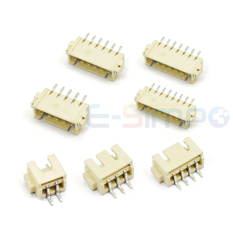 20 piezas XH 2,54mm oblea macho 2/3/4/5/6/7/8/9/10/11/12/14/16 Pin 2,54mm enchufe recto ángulo recto SMT PCB conector de cabecera de Pin - imagen 5