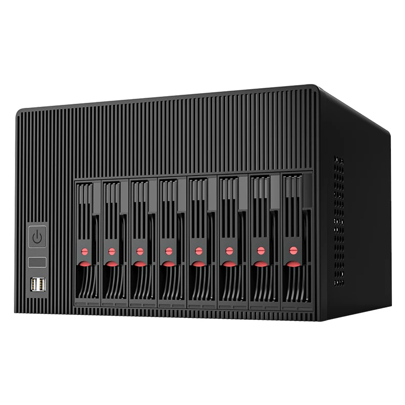 BKHD N5095 NAS Celeron N5095 de 8 bahías Soporte de 4 núcleos FreeNAS TrueNAS SATA 2.5 HDD SSD de 3,5 pulgadas Adecuado para uso doméstico y comercial - imagen 5