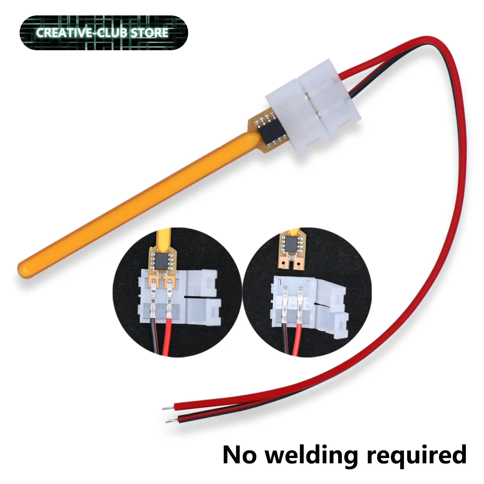 Filamento de lámpara de meteorito multimodo DC3V 40mm 58mm 70mm sin necesidad de soldadura hebilla cable COB LED filamento diodo iluminación decorativa - imagen 2