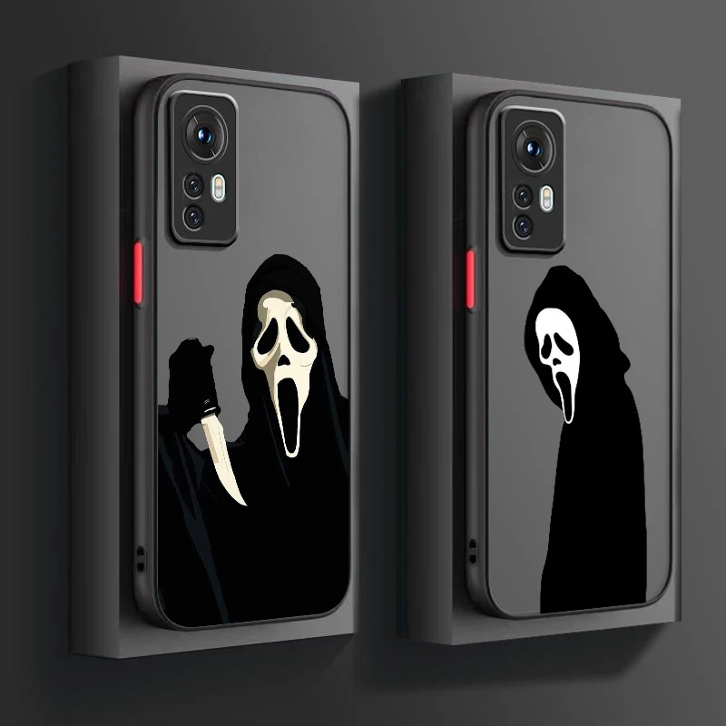 Ghost g-grim r-reaper de dibujos animados, translúcido esmerilado para Xiaomi Mi 13, 12, 12T, 11T, 11, 11i, 10T, 10, 9T, Pro Lite, Ultra, 5G, suave