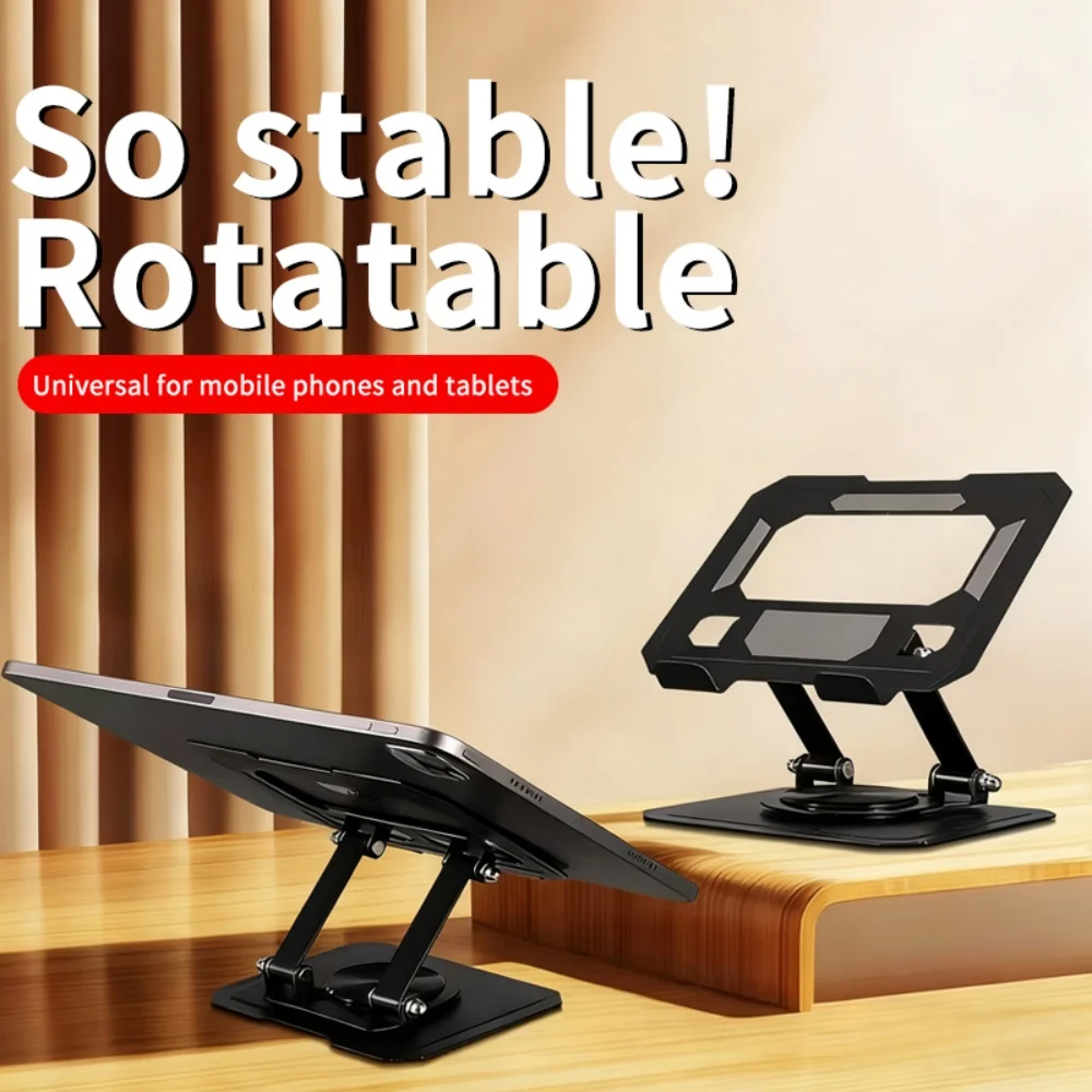 360 °   Soporte giratorio para tableta, soporte de escritorio plegable ajustable, Compatible con tableta portátil Ipad Pro/Air/Min de 4,7-12 pulgadas