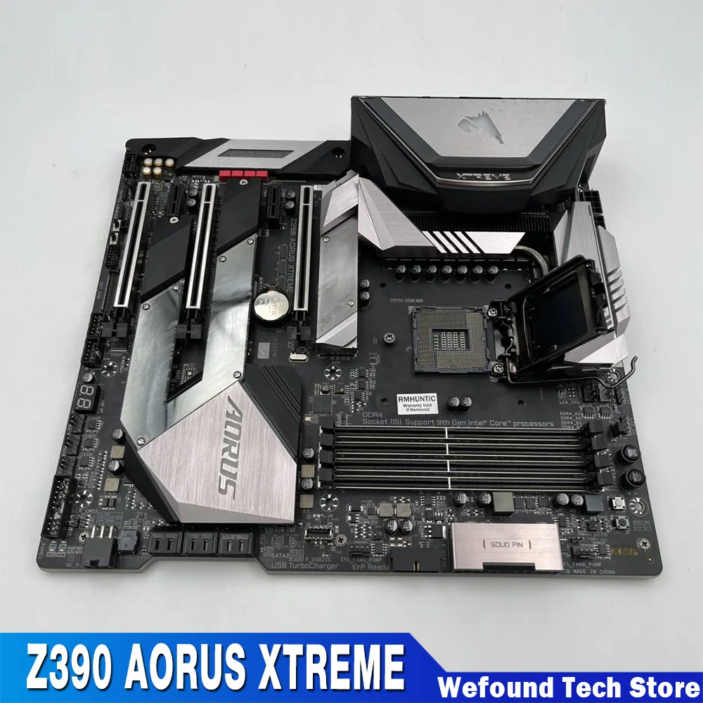 Para placa base de escritorio Gigabyte Z390 LGA1151 4 × DDR4 128GB E-ATX 6 × SATA Z390 AORUS XTREME - imagen 2