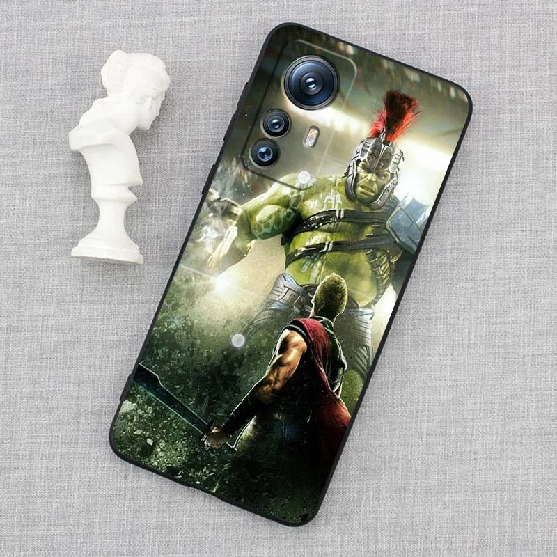 Funda de teléfono Vengadores Capitán América Thor para Xiaomi Mi 15 14 13 13T 12 12T 12S 11 11i 11T Pro Ultra Lite 5G funda suave negra - imagen 4