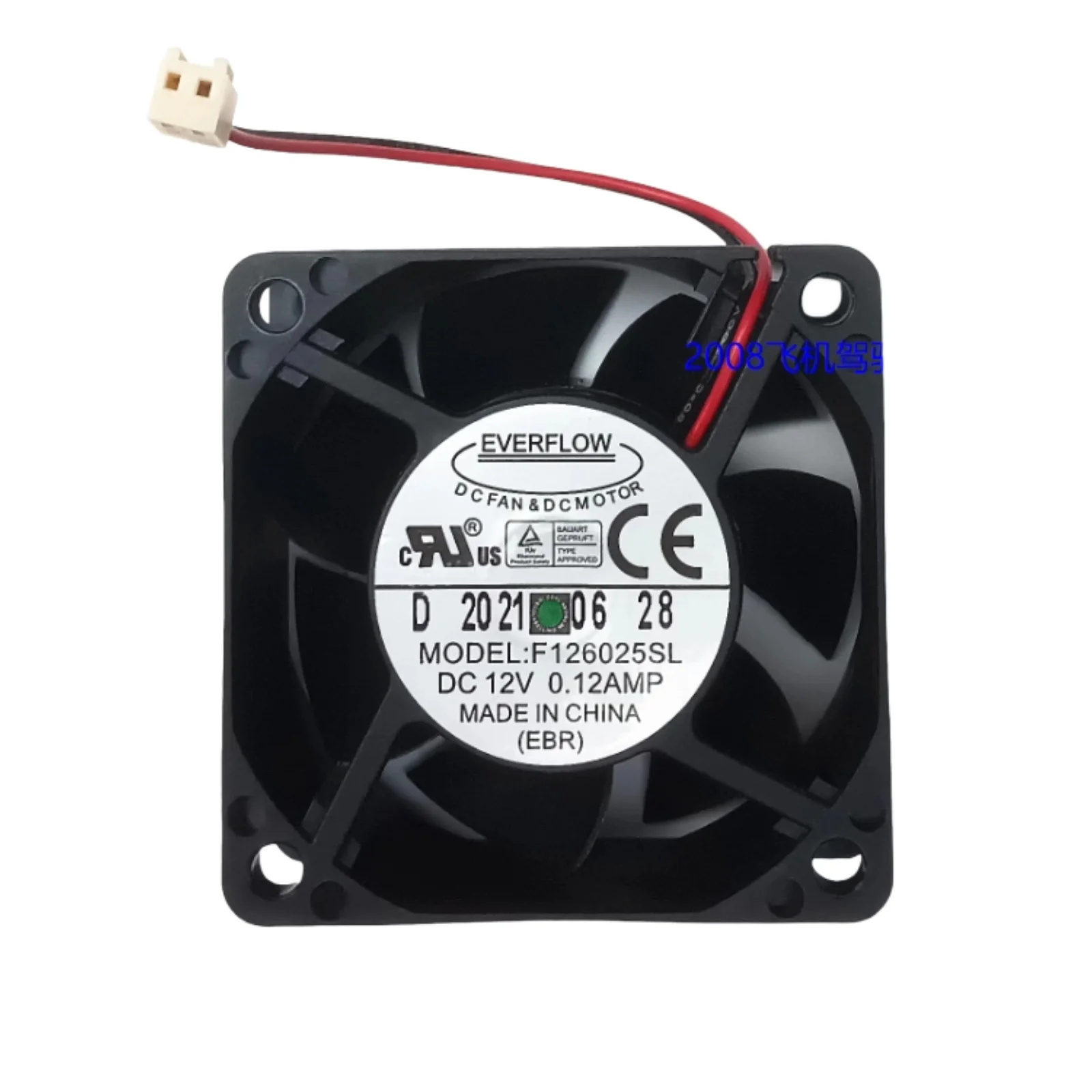 Para EVERFLOW F126025S 6025 6CM DC 12V ventilador de rodamiento hidráulico para chasis de PC refrigeración DIY - imagen 2