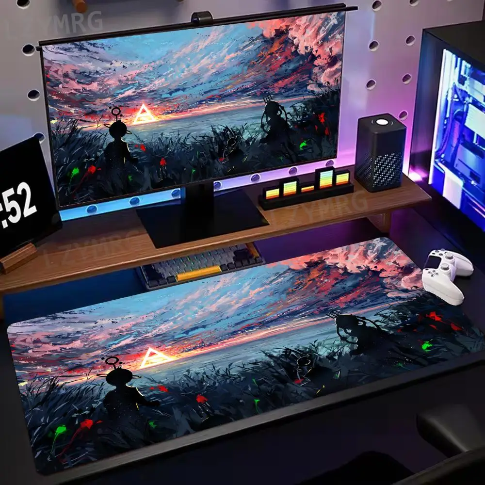 Alfombrilla de ratón voladora de ballena de dibujos animados, accesorios de escritorio de PC antideslizantes de goma grande, alfombrilla de ratón para oficinas y teclado de jugador, alfombrilla decorativa - imagen 3