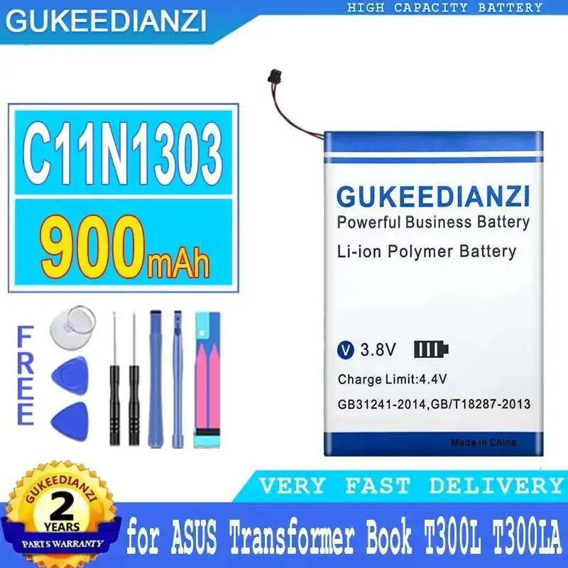 Batería para teclado de ordenador portátil 2 en 1 C11N1303 900Mah para Asus Transformer Book T300L T300LA 0B200-00370100