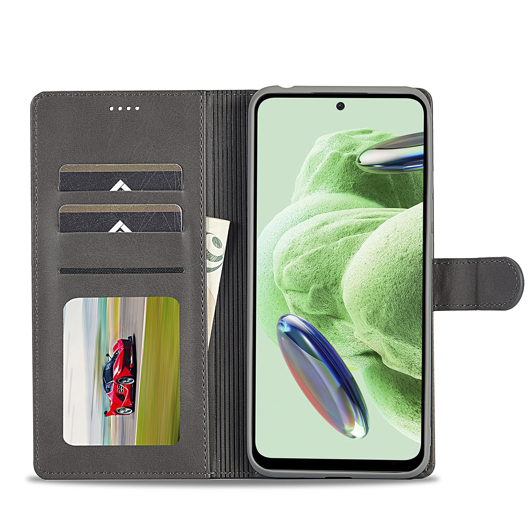 Funda de teléfono con tapa de cuero de negocios para XiaoMi 15T 15TPro 12T 13T 14T Pro Poco C75 C65 C61 X7pro X6 Pro X5pro M6pro 4G funda tipo billetera - imagen 3