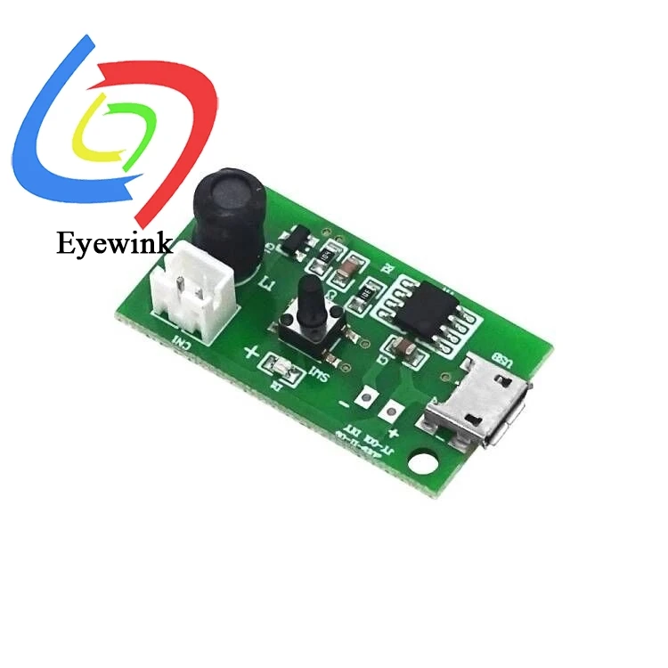 Mini humidificador USB, Kits de bricolaje, generador de niebla y placa de circuito del controlador, nebulizador, película de atomización, hoja de atomizador, Mini Micro oscilante - imagen 3