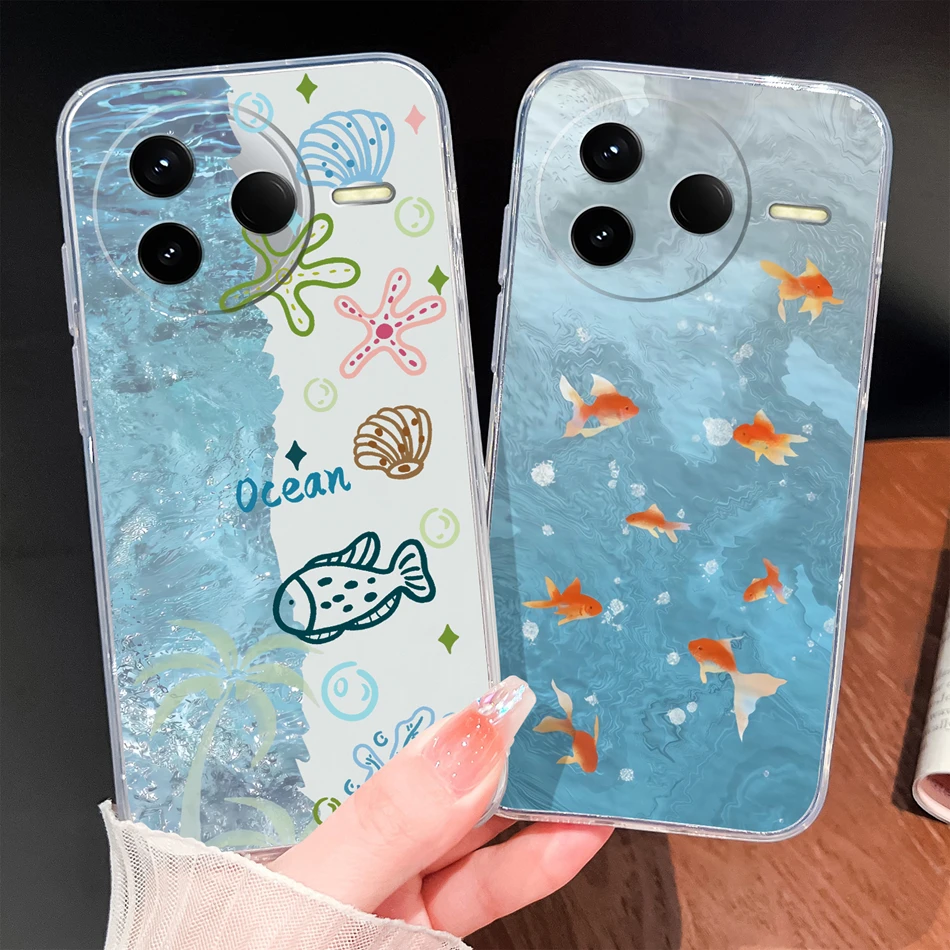 Para Redmi K80 Pro funda de teléfono patrones de estilo único carcasa ligera para Redmi K 80 carcasa de silicona transparente de TPU suave y delgada - imagen 3