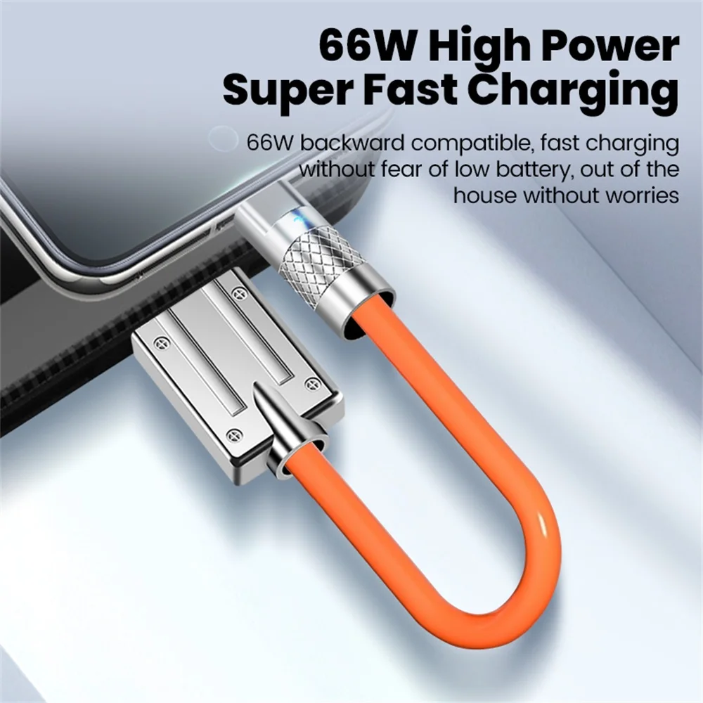 Cable de datos de carga súper rápido corto del banco de energía tipo c de 66W adecuado para iPhone15 16 Samsung - imagen 3