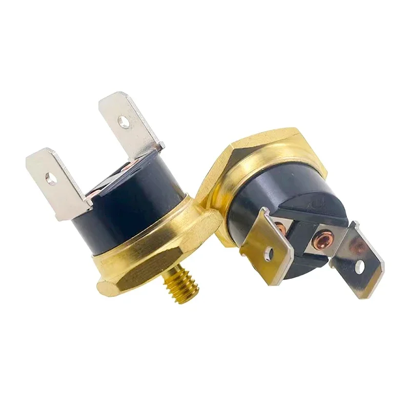 Termostato de tornillo de cobre KSD301 M4 bimetálico 40C-150C grados 10A 250V normalmente cerrado 45C 65C 75C 85C 90C 100C 120C 150C grados - imagen 3